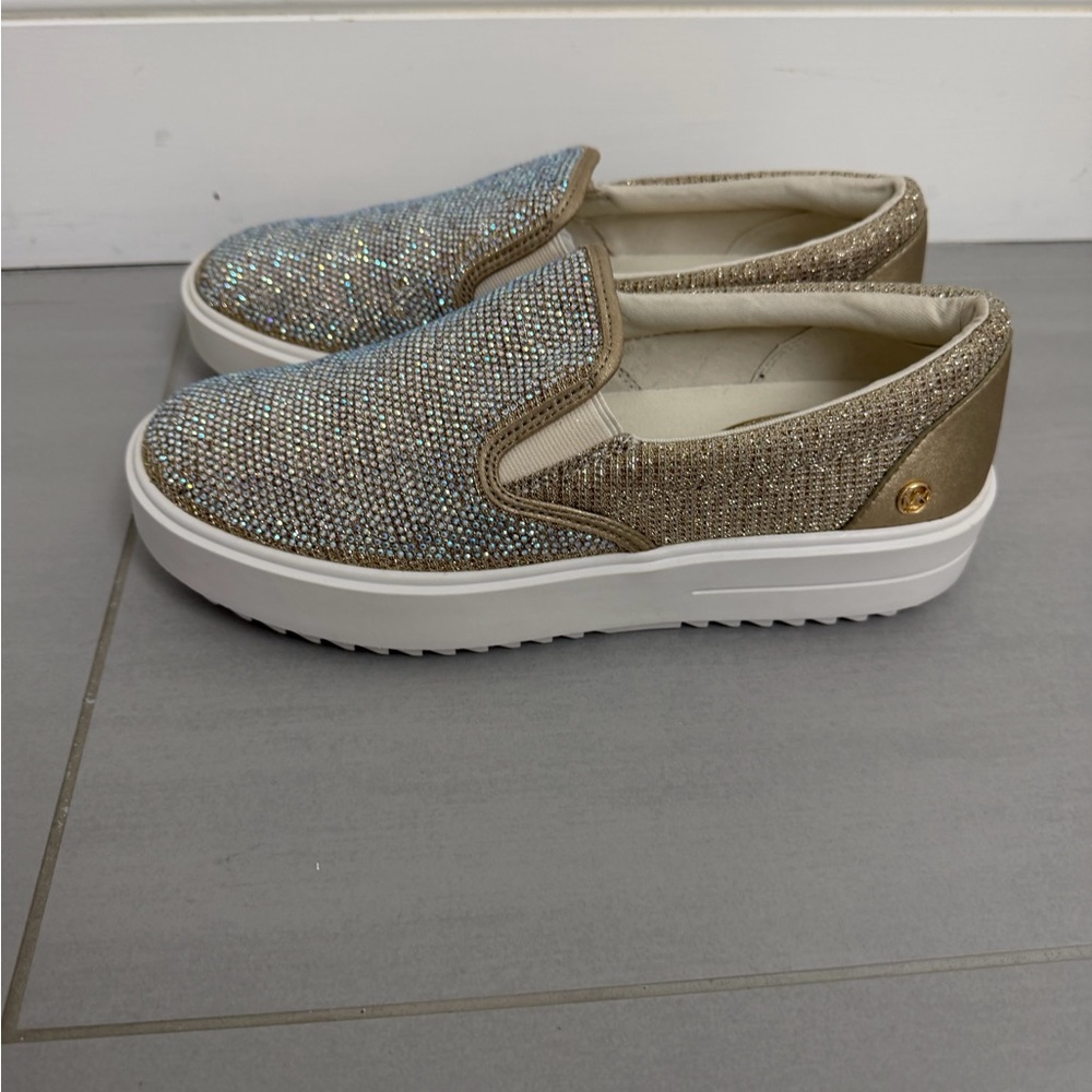 Michael Kors Glittering Gold and Silver Sneakers